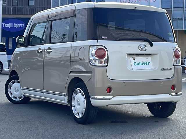 ダイハツ ムーヴ キャンバス X LTD SA Ⅱ 三重県 2016(平28)年 4.6万km パールホワイトⅢ/ナチュラルベージュマイカメタリック 2トーン 純正DIATONE　SOUNDナビ/バックカメラ/両側パワースライドドア/後コーナーセンサー/スペアキー/オートライト/衝突軽減ブレーキ/ステアリングスイッチ/電動格納ミラー/フォグライト/禁煙車