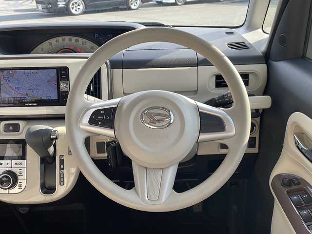 ダイハツ ムーヴ キャンバス X LTD SA Ⅱ 三重県 2016(平28)年 4.6万km パールホワイトⅢ/ナチュラルベージュマイカメタリック 2トーン 純正DIATONE　SOUNDナビ/バックカメラ/両側パワースライドドア/後コーナーセンサー/スペアキー/オートライト/衝突軽減ブレーキ/ステアリングスイッチ/電動格納ミラー/フォグライト/禁煙車