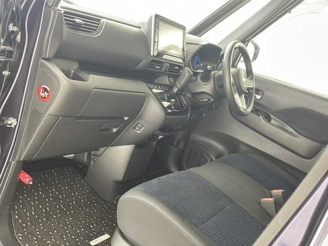 日産 ルークス ハイウェイスター X 沖縄県 2021(令3)年 5.8万km パープルⅡ 純正９型ナビ（MM321D-L）/　(フルセグTV　DVD　ブルーレイ　Bluetooth　SD)/アラウンドビューモニター　/両側パワースライドドア　/ＬＥＤヘッドライト　/ドライブレコーダー　/アイドリングストップ　/プッシュスタート　/スマートキー　/スペアキー/ＥＴＣ/前後コーナーセンサー/衝突軽減ブレーキ