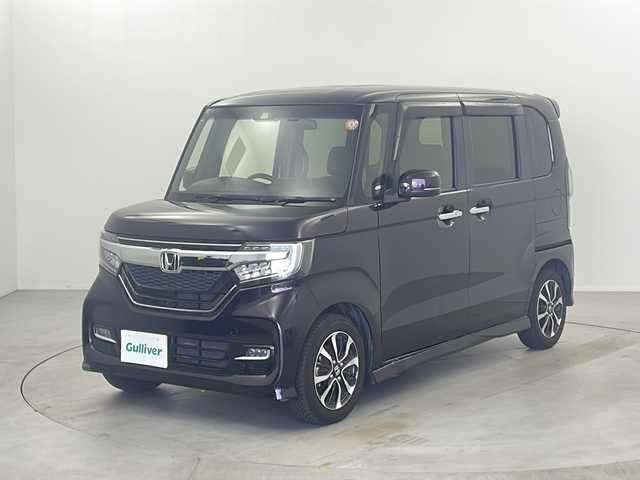ホンダ Ｎ ＢＯＸ カスタム G L ホンダセンシング 栃木県 2019(令1)年 5.5万km プレミアムベルベットパープル・パール 純正ナビ/(BT/AM/FM/CD/DVD/フルセグ）/ビルトインETC/レーダークルーズコントロール/車線逸脱防止/横滑り防止/先行車発進お知らせ/片側パワースライドドア/電動格納ミラー/ステアリングスイッチ/後席サンシェード/純正アルミホイール/純正フロアマット/プッシュスタート/スマートキー