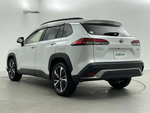 トヨタ カローラ クロス ハイブリッド Z 福井県 2022(令4)年 4.6万km プラチナホワイトパールマイカ トヨタセーフティセンス/・衝突軽減ブレーキ/・クルーズコントロール/・車線逸脱警報機能/・レーンキープアシスト/ディスプレイオーディオ/【AM/FM/CD/Bluetooth/フルセグTV】/全方位カメラ/ビルトインETC/パワーバックドア/ドライブレコーダー/プッシュスタート/スマートキー/スペアキー/オートライト/LEDヘッドライド