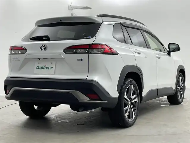 トヨタ カローラ クロス ハイブリッド Z 福井県 2022(令4)年 4.6万km プラチナホワイトパールマイカ トヨタセーフティセンス/・衝突軽減ブレーキ/・クルーズコントロール/・車線逸脱警報機能/・レーンキープアシスト/ディスプレイオーディオ/【AM/FM/CD/Bluetooth/フルセグTV】/全方位カメラ/ビルトインETC/パワーバックドア/ドライブレコーダー/プッシュスタート/スマートキー/スペアキー/オートライト/LEDヘッドライド