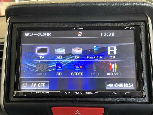ホンダ Ｎ ＢＯＸ G SSパッケージ 福井県 2014(平26)年 7.6万km スマートブラック イクリプス7インチSDナビ/BT/SD/CD/DVD/フルセグTV/バックカメラ/ETC/前後ドライブレコーダー/両側パワースライドドア/シティーブレーキアクティブシステム/純正14インチアルミホイール/プッシュスタート/スマートキー/ステアリングスイッチ