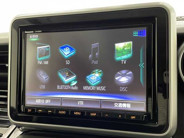 スズキ スペーシア カスタム HYBRID XS ターボ 宮崎県 2019(平31)年 5.4万km フェニックスレッドパール/ブルーイッシュブラックパール 禁煙車/衝突被害軽減ブレーキ/純正8型ナビＴＶ/（Panasonic/CN-RZ843/CD/DVD/Bluetooth/フルセグTV)/純正ドライブレコーダー/純正ビルトインETC/純正LEDオートライト/純正LEDフォグ/純正15インチアルミ/純正エアロ/純正ルーフエンドスポイラー/純正フロアマット/全方位モニター/両側電動スライドドア/クルーズコントロール/ヘッドアップディスプレイ/クリアランスソナー/レーンディパーチャーアラート/ウインカードアミラー/ハーフレザーシート/シートヒーター/オートエアコン/パドルシフト/スマートキー/プッシュエンジンスタート/新車時保証書/取扱い説明書
