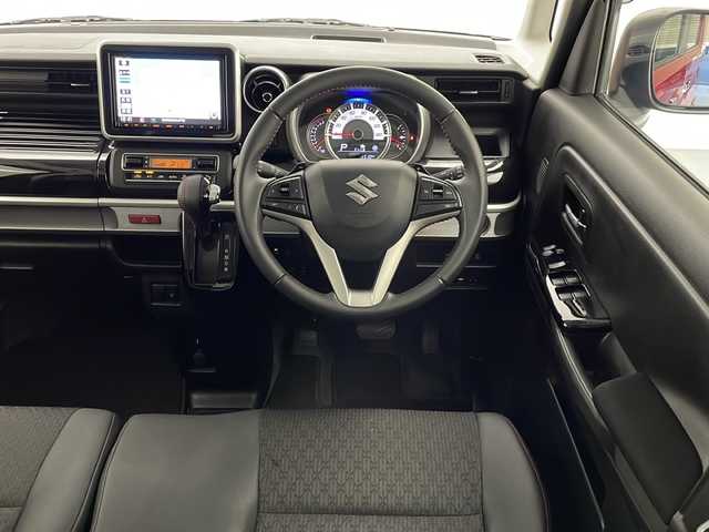 スズキ スペーシア カスタム HYBRID XS ターボ 宮崎県 2019(平31)年 5.4万km フェニックスレッドパール/ブルーイッシュブラックパール 禁煙車/衝突被害軽減ブレーキ/純正8型ナビＴＶ/（Panasonic/CN-RZ843/CD/DVD/Bluetooth/フルセグTV)/純正ドライブレコーダー/純正ビルトインETC/純正LEDオートライト/純正LEDフォグ/純正15インチアルミ/純正エアロ/純正ルーフエンドスポイラー/純正フロアマット/全方位モニター/両側電動スライドドア/クルーズコントロール/ヘッドアップディスプレイ/クリアランスソナー/レーンディパーチャーアラート/ウインカードアミラー/ハーフレザーシート/シートヒーター/オートエアコン/パドルシフト/スマートキー/プッシュエンジンスタート/新車時保証書/取扱い説明書