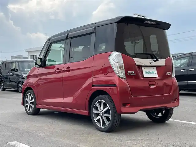 日産 デイズ ルークス HWS X Vセレクション 東京都 2019(令1)年 3.3万km スパークリングレッド/ブラック 全周囲　/両電スラ　/純ナビ　/地デジ　/エマブレ　/オートマチックハイビーム　/ＬＥＤヘッドライト　/ＥＴＣ　/純正アルミホイール　/純正フロアマット　/アイドリングストップ　/レーンディパーチャーアラート