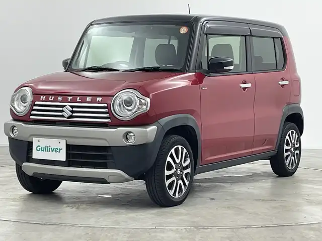 スズキ ハスラー Jスタイル Ⅱ 群馬県 2016(平28)年 8.4万km フェニックスレッドパール/ブルーイッシュブラックパール 純正7インチナビ スズキセーフティーセンス　ハーフレザーシート　前席シートヒーター　アイドリングストップ機能　ビルトインETC　バックカメラ　オートエアコン　