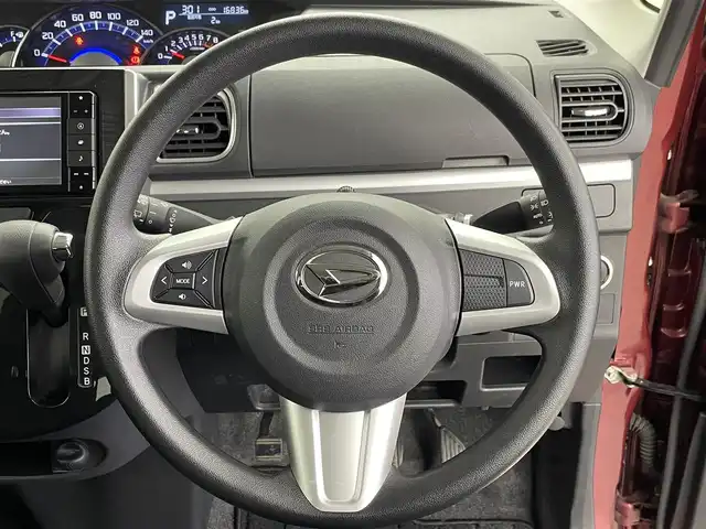 ダイハツ タント X VS SAⅢ 群馬県 2019(令1)年 1.7万km ファイアークォーツレッドM 禁煙車　純正７インチナビ　ドライブレコーダー　衝突軽減　全方位カメラ　シートヒーター　アイドリングストップ　両側パワースライドドア　レーンアシスト　アイドリングストップ　オートマチックハイビーム