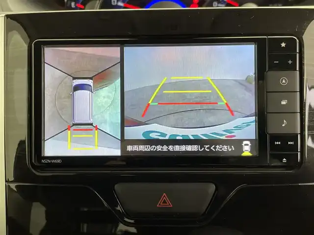 ダイハツ タント X VS SAⅢ 群馬県 2019(令1)年 1.7万km ファイアークォーツレッドM 禁煙車　純正７インチナビ　ドライブレコーダー　衝突軽減　全方位カメラ　シートヒーター　アイドリングストップ　両側パワースライドドア　レーンアシスト　アイドリングストップ　オートマチックハイビーム