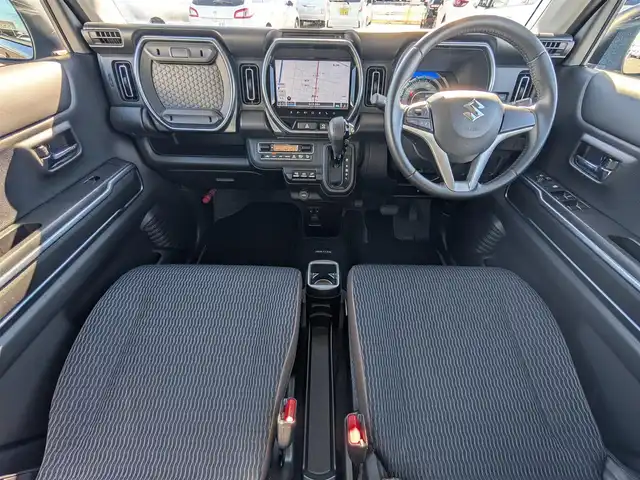 スズキ ハスラー Jスタイル 福井県 2021(令3)年 3.1万km ブルーイッシュブラックパール ４WD/純正9インチナビ/AM/FM/フルセグ/BT/CD/DVD/USB/iPod/全方位カメラ/衝突被害軽減システム/後方コーナーセンサー/レーンキープアシスト/横滑り防止装置/アイドリングストップ/盗難防止装置/寒冷地仕様/前席シートヒーター/前後ドライブレコーダー/本革巻きステアリング/純正フロアマット/ダブル＋サイドエアバッグ/カーテンエアバッグ/純正15インチAW/LEDヘッドライト/Fフォグ/スマートキー