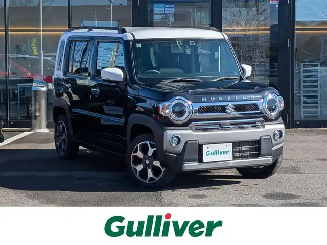 スズキ ハスラー Jスタイル 福井県 2021(令3)年 3.1万km ブルーイッシュブラックパール ４WD/純正9インチナビ/AM/FM/フルセグ/BT/CD/DVD/USB/iPod/全方位カメラ/衝突被害軽減システム/後方コーナーセンサー/レーンキープアシスト/横滑り防止装置/アイドリングストップ/盗難防止装置/寒冷地仕様/前席シートヒーター/前後ドライブレコーダー/本革巻きステアリング/純正フロアマット/ダブル＋サイドエアバッグ/カーテンエアバッグ/純正15インチAW/LEDヘッドライト/Fフォグ/スマートキー