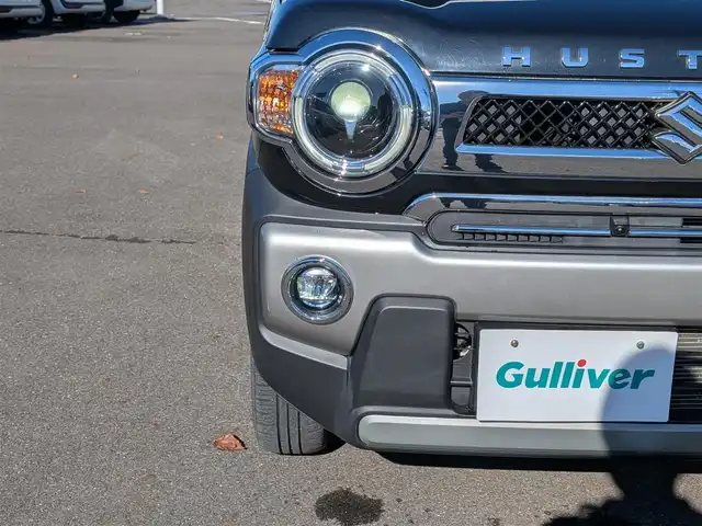 スズキ ハスラー Jスタイル 福井県 2021(令3)年 3.1万km ブルーイッシュブラックパール ４WD/純正9インチナビ/AM/FM/フルセグ/BT/CD/DVD/USB/iPod/全方位カメラ/衝突被害軽減システム/後方コーナーセンサー/レーンキープアシスト/横滑り防止装置/アイドリングストップ/盗難防止装置/寒冷地仕様/前席シートヒーター/前後ドライブレコーダー/本革巻きステアリング/純正フロアマット/ダブル＋サイドエアバッグ/カーテンエアバッグ/純正15インチAW/LEDヘッドライト/Fフォグ/スマートキー