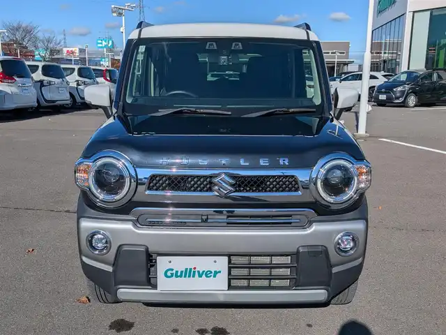 スズキ ハスラー Jスタイル 福井県 2021(令3)年 3.1万km ブルーイッシュブラックパール ４WD/純正9インチナビ/AM/FM/フルセグ/BT/CD/DVD/USB/iPod/全方位カメラ/衝突被害軽減システム/後方コーナーセンサー/レーンキープアシスト/横滑り防止装置/アイドリングストップ/盗難防止装置/寒冷地仕様/前席シートヒーター/前後ドライブレコーダー/本革巻きステアリング/純正フロアマット/ダブル＋サイドエアバッグ/カーテンエアバッグ/純正15インチAW/LEDヘッドライト/Fフォグ/スマートキー