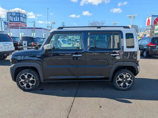 スズキ ハスラー Jスタイル 福井県 2021(令3)年 3.1万km ブルーイッシュブラックパール ４WD/純正9インチナビ/AM/FM/フルセグ/BT/CD/DVD/USB/iPod/全方位カメラ/衝突被害軽減システム/後方コーナーセンサー/レーンキープアシスト/横滑り防止装置/アイドリングストップ/盗難防止装置/寒冷地仕様/前席シートヒーター/前後ドライブレコーダー/本革巻きステアリング/純正フロアマット/ダブル＋サイドエアバッグ/カーテンエアバッグ/純正15インチAW/LEDヘッドライト/Fフォグ/スマートキー