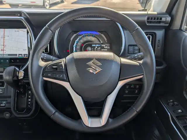 スズキ ハスラー Jスタイル 福井県 2021(令3)年 3.1万km ブルーイッシュブラックパール ４WD/純正9インチナビ/AM/FM/フルセグ/BT/CD/DVD/USB/iPod/全方位カメラ/衝突被害軽減システム/後方コーナーセンサー/レーンキープアシスト/横滑り防止装置/アイドリングストップ/盗難防止装置/寒冷地仕様/前席シートヒーター/前後ドライブレコーダー/本革巻きステアリング/純正フロアマット/ダブル＋サイドエアバッグ/カーテンエアバッグ/純正15インチAW/LEDヘッドライト/Fフォグ/スマートキー