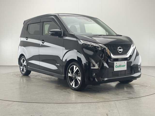 日産 デイズ HWS G ターボ プロパイロットED 宮崎県 2020(令2)年 3万km ブラック プロパイロット/エマージェンシーブレーキ/車線逸脱警報/車線逸脱防止支援/オートマチックハイビーム/クリアランスソナー/社外7インチSDナビ/フルセグTV/CD/DVD/Bluetooth/アラウンドビューモニター/LEDヘッドライト/アイドリングストップ/電動パーキングブレーキ/純正15インチAW/ETC/保証書/取扱説明書