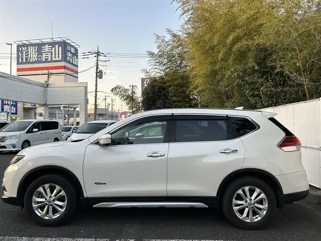 日産 エクストレイル ハイブリッド 20X エマージェンシーブレーキ 茨城県 2016(平28)年 10.6万km ブリリアントホワイトパール バックカメラ/フロントカメラ/全方位カメラ/オートライト/ダウンヒルアシストコントロール/コーナーセンサー/横滑り防止装置/シートヒーター/電動リアゲート/ドライブレコーダー/ETC/４WD