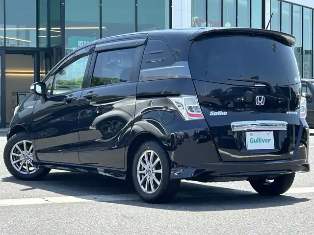 ホンダ フリード スパイク ハイブリット ジャストセレクション 島根県 2013(平25)年 8.4万km プレミアムブラキッシュパール 純正ナビ/CD/DVD/DTV/Bluetooth/バックカメラ/両側パワースライドドア/クルーズコントロール/HIDオートライト/リモコンキー /ETC/純正フロアマット/ドアバイザー