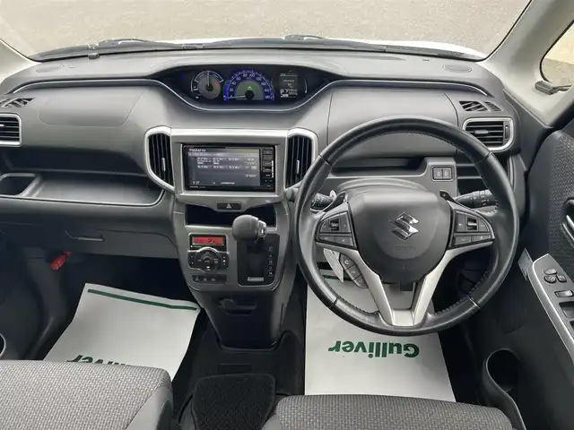 スズキ ソリオ HV SZ 山形県 2019(平31)年 6.6万km ピュアホワイトP 衝突軽減ブレーキ/レーンアシスト/両側パワースライドドア/全方位カメラ/メモリナビ/　【CD  DVD SD USB BT】/フルセグTV/前後ドライブレコーダー/ETC/ステアリングスイッチ/レーダークルーズコントロール/パドルシフト/シートヒーター/横滑り防止装置/コーナーセンサー/キセノンライト/フォグランプ/ウィンカーミラー/純正フロアマット/ドアバイザー