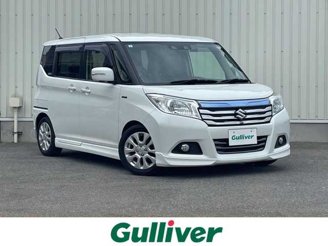 スズキ ソリオ HV SZ 山形県 2019(平31)年 6.6万km ピュアホワイトP 衝突軽減ブレーキ/レーンアシスト/両側パワースライドドア/全方位カメラ/メモリナビ/　【CD  DVD SD USB BT】/フルセグTV/前後ドライブレコーダー/ETC/ステアリングスイッチ/レーダークルーズコントロール/パドルシフト/シートヒーター/横滑り防止装置/コーナーセンサー/キセノンライト/フォグランプ/ウィンカーミラー/純正フロアマット/ドアバイザー