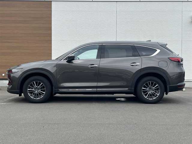 マツダ ＣＸ－８ 25S スマートエディション 秋田県 2020(令2)年 2.3万km チタニウムフラッシュマイカ 純正ナビ/衝突軽減システム/LEDヘッドライト/フルセグ/全方位カメラ/純正アルミ/スマートキー/アイドリングストップ/コーナーセンサー/プッシュスタート/レーンキープアシスト/クルーズコントロール/パーキングアシスト/MTモード付AT/オートマチックハイビーム/ステアリングスイッチ/電動リアゲート/ドライブレコーダー/オートライト/ダブルオートエアコン/パワーステアリング/パワーウィンドウ/横滑り防止/電動格納ウィンカーミラー/保証書/取扱説明書/記録簿