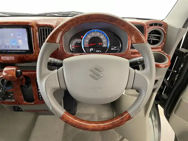 スズキ エブリイ JOINターボ 群馬県 2022(令4)年 1.3万km クールカーキPM 社外7インチメモリナビ/CD/TV/Bluetooth/＝＝＝＝＝/ＳＤナビ　Ｂｌｕｅｔｏｏｔｈ　バックカメラ　ＴＵＦＲＥＱルーフキャリア　デュアルカメラブレーキサポート　車線逸脱警報　パーキングソナー　ＥＴＣ　オートライト　社外アルミホイール　キーレス　４ＷＤ　禁煙