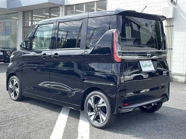 日産 ルークス ハイウェイスター Gターボ 東京都 2025(令7)年 0.1万km ブラック ターボ車/アラウンドビューモニター/片側パワースライドドア/プッシュスタート/純正15インチAW