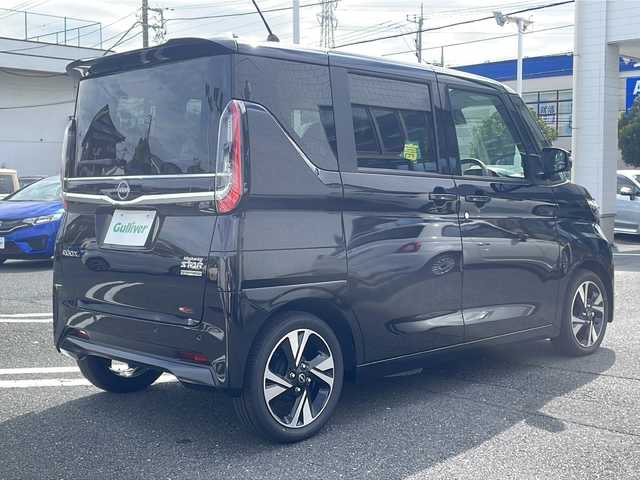 日産 ルークス ハイウェイスター Gターボ 東京都 2025(令7)年 0.1万km ブラック ターボ車/アラウンドビューモニター/片側パワースライドドア/プッシュスタート/純正15インチAW
