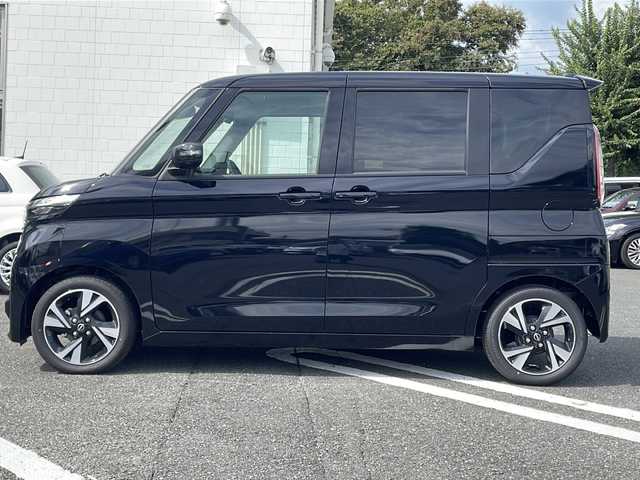 日産 ルークス ハイウェイスター Gターボ 東京都 2025(令7)年 0.1万km ブラック ターボ車/アラウンドビューモニター/片側パワースライドドア/プッシュスタート/純正15インチAW