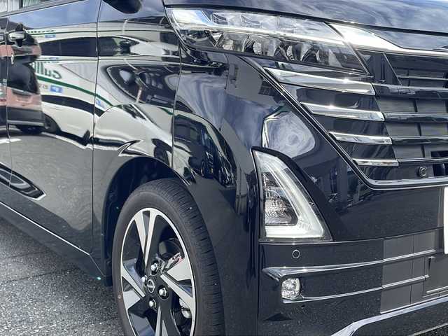 日産 ルークス ハイウェイスター Gターボ 東京都 2025(令7)年 0.1万km ブラック ターボ車/アラウンドビューモニター/片側パワースライドドア/プッシュスタート/純正15インチAW