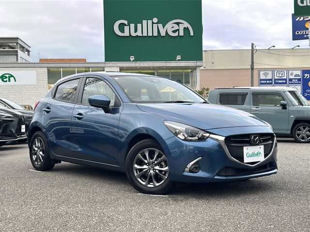 マツダ デミオ 15Sツーリング 石川県 2018(平30)年 0.7万km エターナルブルーマイカ 純正SDナビ【CD/DVD/フルセグTV/Bluetooth】/全方位カメラ/ETC/純正ドライブレコーダー/レーダークルーズコントロール/前席シートヒーター/オートライト/LEDヘッドライト/前後パーキングセンサー/ブラインドスポットモニター/車線逸脱警報システム/スペアキー