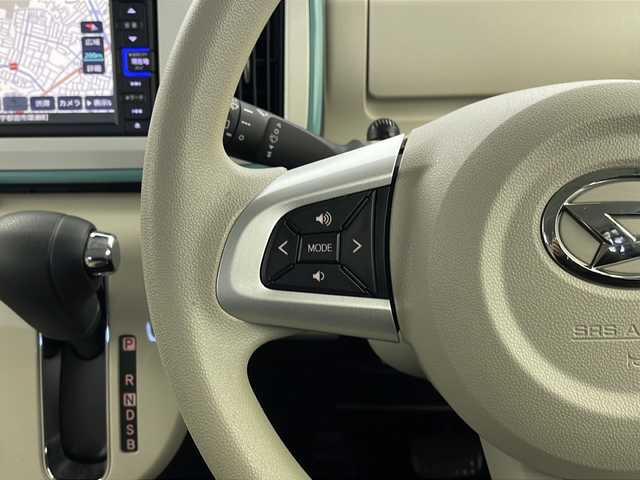 ダイハツ ムーヴ キャンバス G ホワイトアクセント VS SAⅢ 栃木県 2021(令3)年 4.1万km ファインミントメタリック ワンオーナー/純正ナビ/Bluetooth/CD/FM/AM/DVD/フルセグTV/アラウンドビューモニター/両側パワースライドドア/ETC/スマートアシストIII/・衝突回避軽減ブレーキ/・後方誤発進抑制機能/・先行車発進お知らせ/・オートハイビーム/オートLEDライト/フォグランプ/プッシュスタート/スマートキー/保証書/取扱説明書