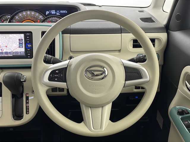 ダイハツ ムーヴ キャンバス G ホワイトアクセント VS SAⅢ 栃木県 2021(令3)年 4.1万km ファインミントメタリック ワンオーナー/純正ナビ/Bluetooth/CD/FM/AM/DVD/フルセグTV/アラウンドビューモニター/両側パワースライドドア/ETC/スマートアシストIII/・衝突回避軽減ブレーキ/・後方誤発進抑制機能/・先行車発進お知らせ/・オートハイビーム/オートLEDライト/フォグランプ/プッシュスタート/スマートキー/保証書/取扱説明書