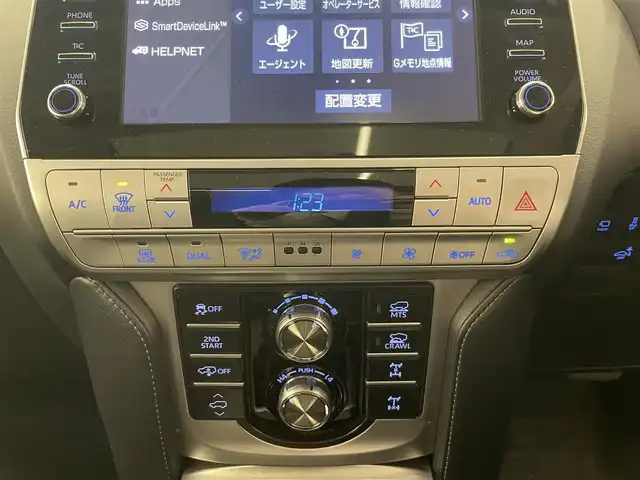 トヨタ ランドクルーザー プラド TZ－G 岡山県 2022(令4)年 2.7万km ホワイトパールクリスタルシャイン モデリスタエアロ/サンルーフ/トヨタセーフティセンス/・衝突軽減ブレーキ/・車線逸脱警報（レーンキープアシスト）/・オートマチックハイビーム/・レーダークルーズコントロール/・ブラインドスポットモニター/純正ナビ（T-Connect)/フルセグTV（AM.FM.TV.BT）/４WD/全方位カメラ/パワーシート（D+N席）/シートヒーター（D+N席）/シートエアコン（D+N席）/センターデフロック/サイドステップ/ヒルディセントコントロール/電動コラム/ETC2.0/アイドリングストップ/１９インチ純正AW/純正フロアマット