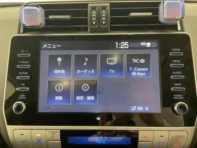 トヨタ ランドクルーザー プラド TZ－G 岡山県 2022(令4)年 2.7万km ホワイトパールクリスタルシャイン モデリスタエアロ/サンルーフ/トヨタセーフティセンス/・衝突軽減ブレーキ/・車線逸脱警報（レーンキープアシスト）/・オートマチックハイビーム/・レーダークルーズコントロール/・ブラインドスポットモニター/純正ナビ（T-Connect)/フルセグTV（AM.FM.TV.BT）/４WD/全方位カメラ/パワーシート（D+N席）/シートヒーター（D+N席）/シートエアコン（D+N席）/センターデフロック/サイドステップ/ヒルディセントコントロール/電動コラム/ETC2.0/アイドリングストップ/１９インチ純正AW/純正フロアマット