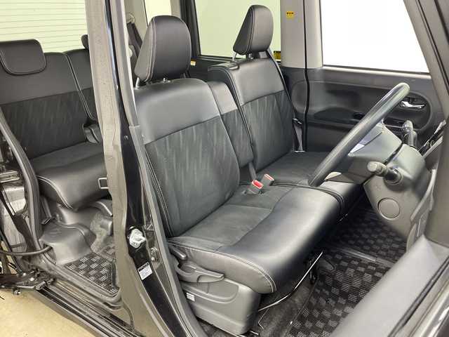 ダイハツ タント カスタム X トップED SA Ⅲ 兵庫県 2017(平29)年 6.1万km ブラックマイカメタリック ・社外ナビ/TV/USB/CD/AM/FM/・バックカメラ/・スマートアシストIII/・衝突回避支援ブレーキ機能/・衝突警報機能/・誤発進抑制制御機能/・ブレーキ制御付誤発進抑制機能/・車線逸脱警報/・路側逸脱抑制機能/・ふらつき警報/・先行車発進お知らせ機能/・オートハイビーム/・片側パワースライドドア/・ステアリングスイッチ/・ファブリック＋ソフトレザー調シート/・社外16インチアルミホイール/・LEDヘッドライト/・フォグランプ/・ETC/・前方ドライブレコーダー/・スマートキー/・取扱説明書/・保証書