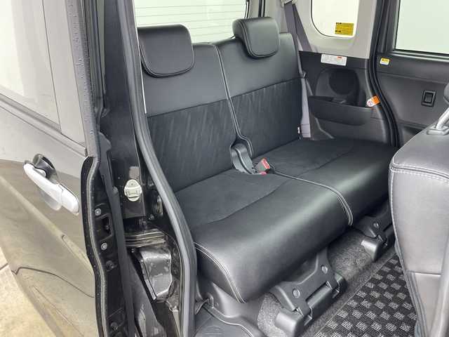 ダイハツ タント カスタム X トップED SA Ⅲ 兵庫県 2017(平29)年 6.1万km ブラックマイカメタリック ・社外ナビ/TV/USB/CD/AM/FM/・バックカメラ/・スマートアシストIII/・衝突回避支援ブレーキ機能/・衝突警報機能/・誤発進抑制制御機能/・ブレーキ制御付誤発進抑制機能/・車線逸脱警報/・路側逸脱抑制機能/・ふらつき警報/・先行車発進お知らせ機能/・オートハイビーム/・片側パワースライドドア/・ステアリングスイッチ/・ファブリック＋ソフトレザー調シート/・社外16インチアルミホイール/・LEDヘッドライト/・フォグランプ/・ETC/・前方ドライブレコーダー/・スマートキー/・取扱説明書/・保証書