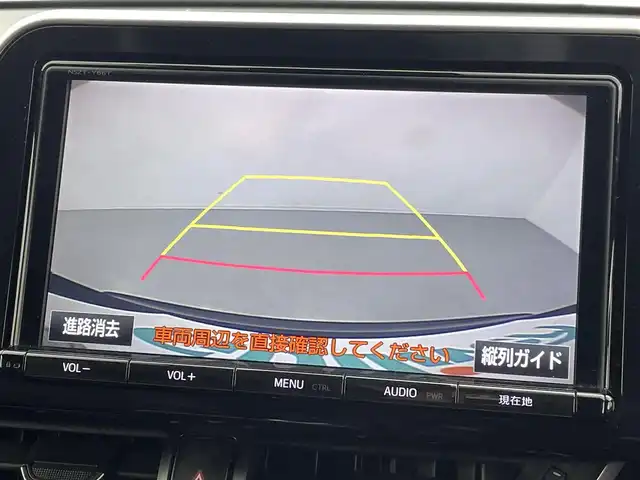 トヨタ Ｃ－ＨＲ G 熊本県 2017(平29)年 8.3万km ブラックマイカ 純正9インチナビNSZT-Y66T/DVD再生/Bluetooth/バックカメラ　/前方ドラレコ　/ＥＴＣ　/レザーシート/前席シートヒーター　/衝突軽減ブレーキ/クルーズコントロール/オートマチックハイビーム/スマートキー　/プッシュスタート　/ＬＥＤヘッドライト　/純正フロアマット