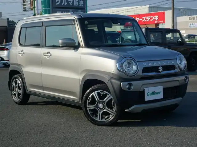 スズキ ハスラー X ターボ 静岡県 2014(平26)年 12.7万km スチールシルバーM ワンオーナー／禁煙車/4WD/ルーフレール/レーダーブレーキサポート/社外ストラーダSDナビ/　CD/DVD/BT/SD/フルセグTV/バックカメラ/ビルトインETC/前後KENWOODドライブレコーダー（DRV-MR740）/運転席シートヒーター／シートリフター/プッシュスタート/スマートキー/オートライト/純正フロアマット/純正ドアバイザー/取扱説明書/保証書
