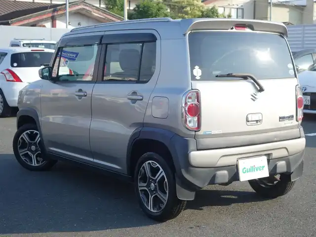 スズキ ハスラー X ターボ 静岡県 2014(平26)年 12.7万km スチールシルバーM ワンオーナー／禁煙車/4WD/ルーフレール/レーダーブレーキサポート/社外ストラーダSDナビ/　CD/DVD/BT/SD/フルセグTV/バックカメラ/ビルトインETC/前後KENWOODドライブレコーダー（DRV-MR740）/運転席シートヒーター／シートリフター/プッシュスタート/スマートキー/オートライト/純正フロアマット/純正ドアバイザー/取扱説明書/保証書