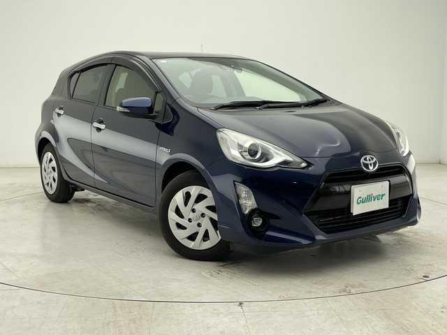 トヨタ アクア S スタイルブラック 千葉県 2017(平29)年 5.2万km ダークブルーマイカ 衝突軽減/純正ナビ/バックカメラ/ドラレコ/純正ＳＤナビゲーション/バックカメラ/ドライブレコーダー/プッシュスタート/スマートキー/スペアキー/オートライト/ＬＥＤライト/フォグライト/ＥＴＣ/純正フロアマット