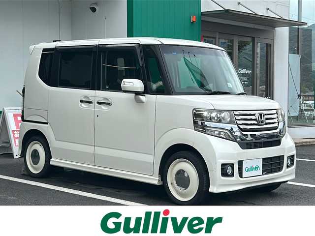 ホンダ Ｎ ＢＯＸ カスタム G 京都府 2013(平25)年 11.4万km プレミアムホワイトパール 社外メモリナビ/フルセグ/USB/DVD再生/バックカメラ/両側パワースライドドア/HIDヘッドライト/スマートキー/ETC/ドライブレコーダー/社外15インチアルミ