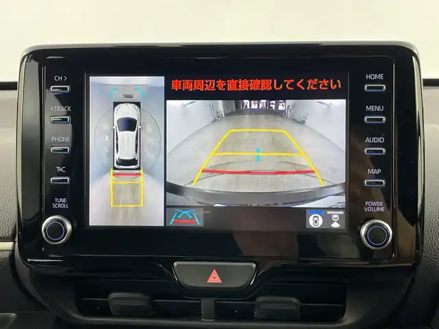 トヨタ ヤリス Z 愛知県 2021(令3)年 3.9万km ブラック 禁煙車/純正8インチナビ/（AM/FM/Bluetooth/USB)/全方位カメラ/トヨタセーフティセンス/・プリクラッシュセーフティ/・レーダークルーズコントロール/・オートマチックハイビーム/・リヤクロストラフィックアラート/・パーキングサポートブレーキ/・クリアランスソナー/・ロードサインアシスト/・レーンディパーチャーアラート/ETC/ドライブレコーダー/シートヒーター/スマートキー/プッシュスタート/LEDヘッドライト/オートライト/フロアマット/横滑り防止装置/電動格納ミラー