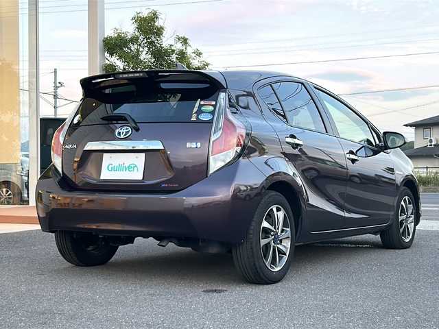 トヨタ アクア S スタイルブラック 香川県 2016(平28)年 3.9万km ディープアメジストマイカメタリック 純正7インチナビ/フルセグTV/CD/DVD再生機能/モデリスタアルミホイール/社外ウィング/ドライブレコーダー前後/LEDヘッドライト/スペアキー/ETC/フォグランプ/電格ミラー/プッシュスタート