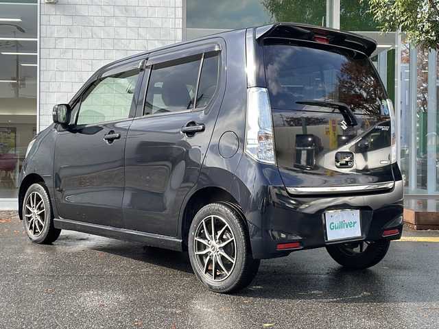 スズキ ワゴンＲ スティングレー X 鳥取県 2014(平26)年 4.9万km ブルーイッシュブラックパール3 レーダーブレーキサポート/KENWOOD彩速ナビ【MDV-L401】/・ワンセグ/CD/DVD/バックカメラ/スマートキー/プッシュスタート/オートエアコン/ETC/D席シートヒーター/社外AW/ABS/セキュリティアラーム/オートライト/キセノンライト/Wエアバック