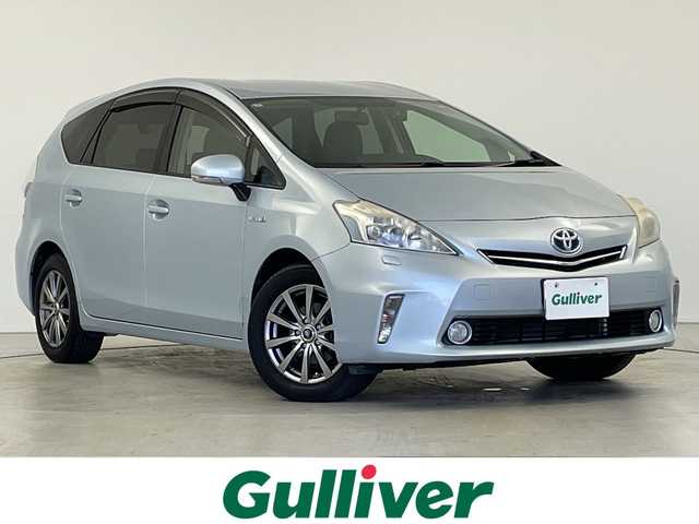 トヨタ プリウス α G 岐阜県 2011(平23)年 7.7万km クリアストリームメタリック 純正メモリーナビ/・(ＴＶ／Ｂｌｕｅｔｏｏｔｈ)　/クルーズコントロール　/エンジンスタートボタン　/ビルトインＥＴＣ　/電格ミラー　/ステアリングリモコン　/ＡＡＣ　/オートライト　/ドライブレコーダー　/スマートキー/純正フロアマット/パワーステアリング/パワーウィンドウ/スマートキー/バックカメラ/純正アルミホイールあり