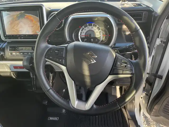 スズキ スペーシア カスタム HYBRID XS ターボ 大阪府 2018(平30)年 8.6万km ピュアホワイトP ”(株)IDOMが運営する【じしゃロン堺店】の自社ローン専用車両になります。/こちらは現金またはオートローンご利用時の価格です。自社ローンご希望の方は別途その旨お申付け下さい”