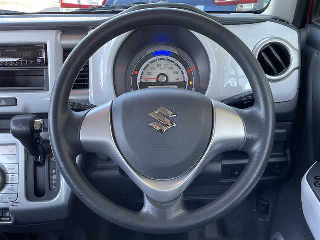 スズキ ハスラー G 島根県 2014(平26)年 6.2万km フェニックスレッドパール/ブルーイッシュブラックパール 登録時走行距離61810km/ワンオーナー/4WD/社外オーディオ/衝突被害軽減ブレーキ/横滑り防止装置/純正フロアマット/純正ドアバイザー/運転席シートヒーター/アイドリングストップ/社外15インチAW/スペアキー