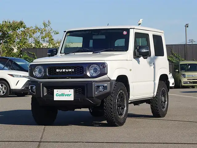 スズキ ジムニー XC 山形県 2020(令2)年 3.5万km ピュアホワイトP パートタイム4WD/デュアルセンサーブレーキサポート/ワンオーナー/SDナビ/　　【CD DVD BT フルセグ USB】/クルーズコントロール/LEDオートヘッドライト/シートヒーター/ステアリングスイッチ/IC付ターボ/電動格納ウィンカーミラー/フォグランプ/純正フロアマット/スマートキー×2/ETC