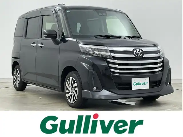 トヨタ ルーミー カスタムG 岡山県 2025(令7)年 0.5万km ブラックマイカメタリック 純正9インチディスプレイオーディオ/(フルセグTV/Bluetooth/USB/Carplay/HDMI)/両側電動スライド/ビルトインETC/シートヒーター(前席)/LEDヘッドライト/バックカメラ/クルーズコントロール/コーナーセンサー(前後)/オートハイビーム/プッシュスタート/スマートキー/スペアキー(1本)/アイドリングストップ/レーンキープアシスト/純正フロアマット/純正アルミホイール/オートライト/フォグランプ